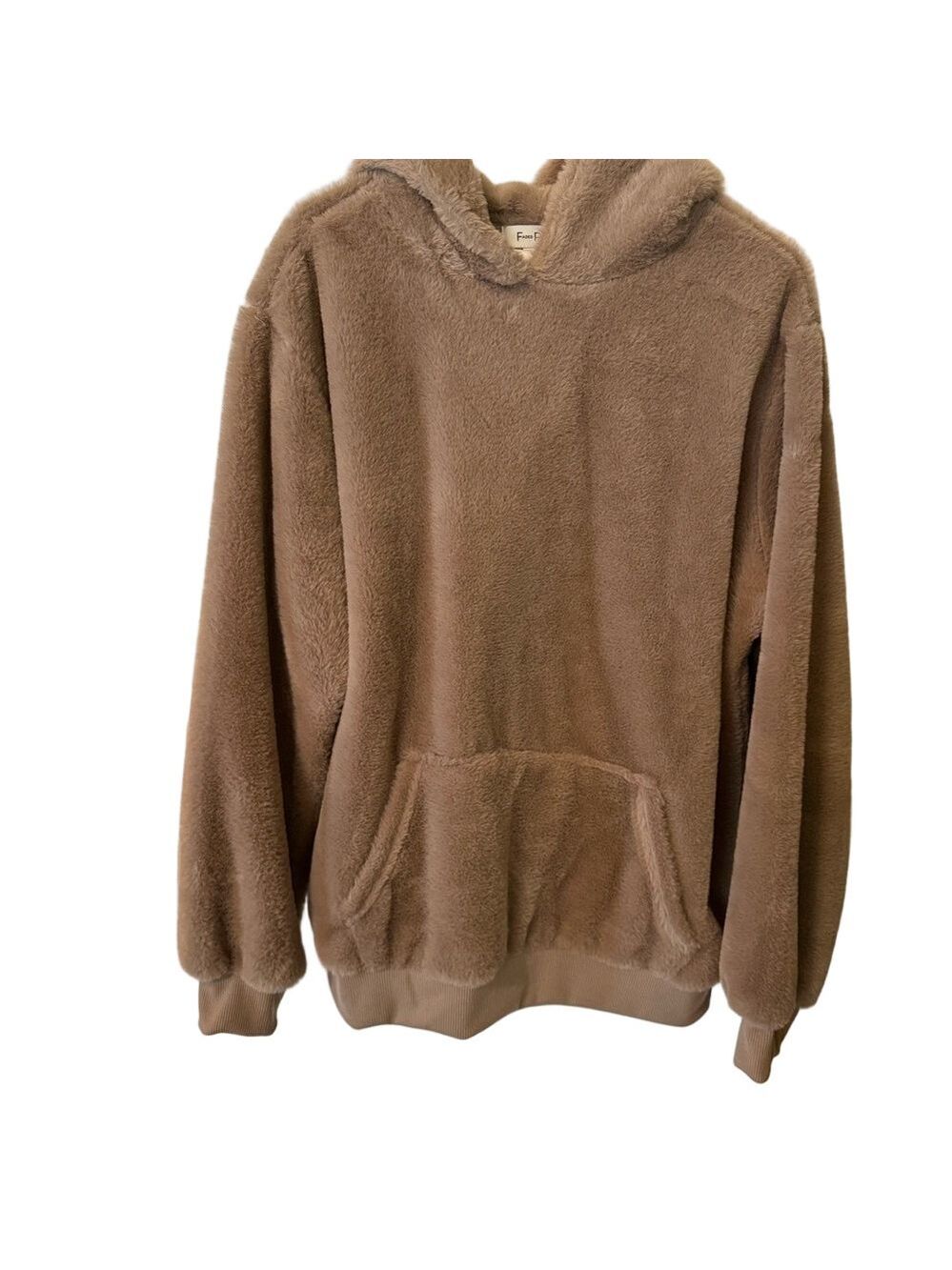 Cozy Tan Fleece Hoodie NWOT